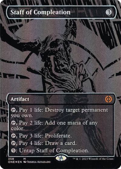 Staff of Compleation ONE-358 Phyrexia: All Will Be One Magic card