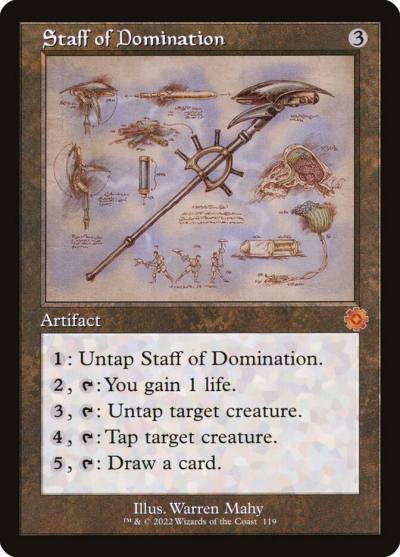 Staff of Domination BRR-119 The Brothers' War Retro Artifacts Magic card