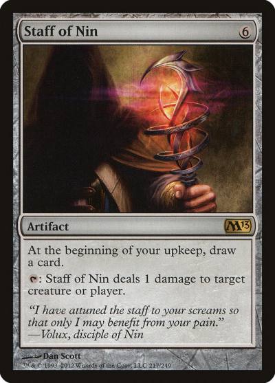 Staff of Nin M13-217 Magic 2013 Magic card