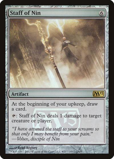Staff of Nin PM13-217STAR Magic 2013 Promos Magic card