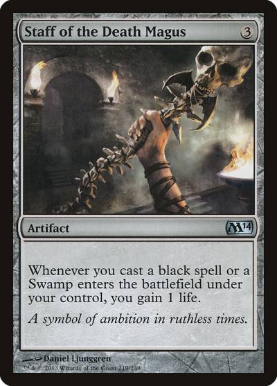 Staff of the Death Magus M14-219 Magic 2014 Magic card
