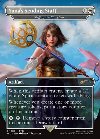 Staff of the Storyteller SLD-1863 Secret Lair Drop Magic card