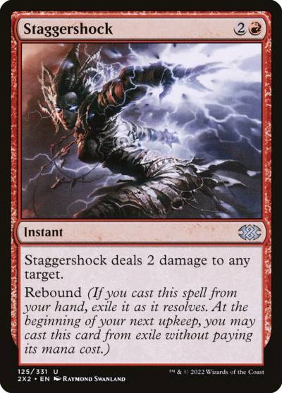 Staggershock 2X2-125 Double Masters 2022 Magic card