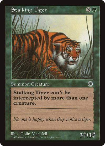 Stalking Tiger POR-186 Portal Magic card