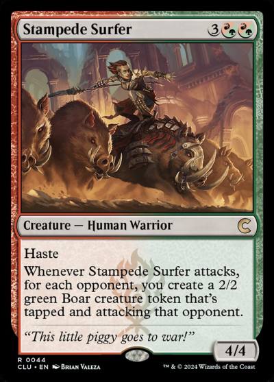 Stampede Surfer 44 Ravnica: Clue Edition Magic card