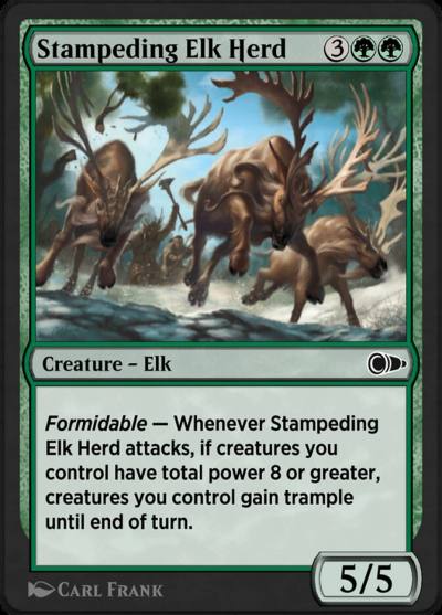 Stampeding Elk Herd PIO-350 Pioneer Masters Magic card