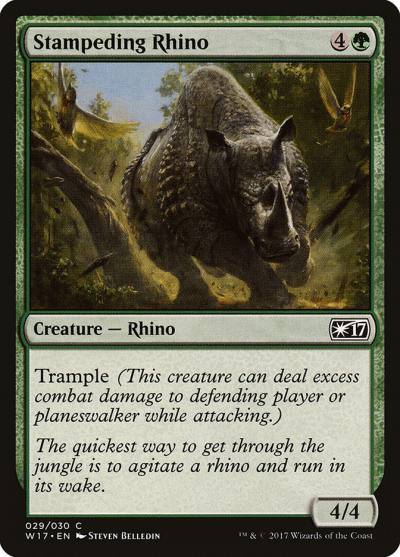 Stampeding Rhino W17-29 Welcome Deck 2017 Magic card