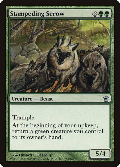 Stampeding Serow 150 Saviors of Kamigawa Magic card