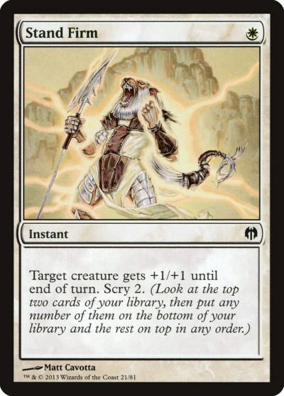 Stand Firm DDL-21 Duel Decks: Heroes vs. Monsters Magic card