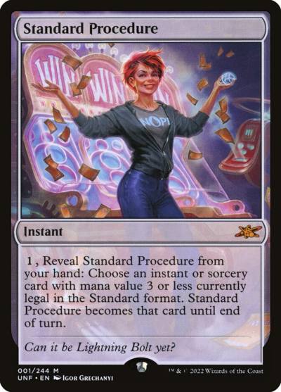 Standard Procedure UNF-1 Unfinity Magic card
