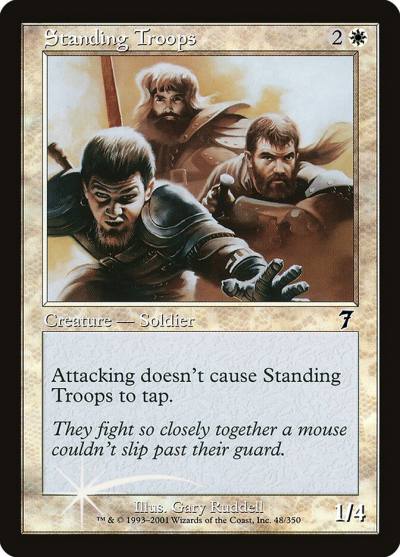 Standing Troops 7ED-48STAR Seventh Edition Magic card