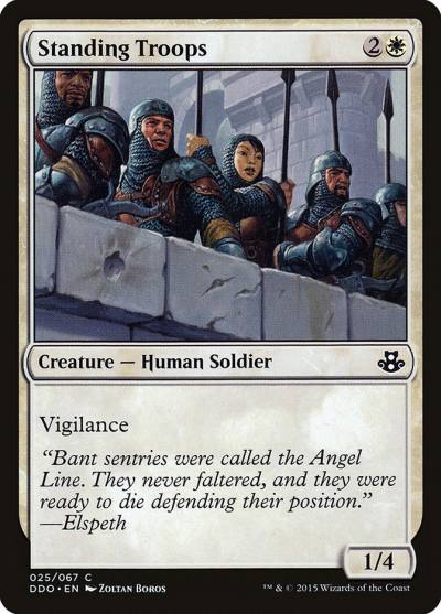 Standing Troops DDO-25 Duel Decks: Elspeth vs. Kiora Magic card