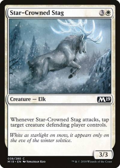 Star-Crowned Stag M19-38 Core Set 2019 Magic card