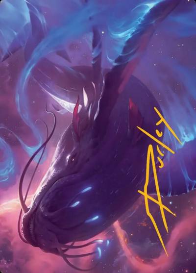 Starbreach Whale // Starbreach Whale AEOE-9 Edge of Eternities Art Series Magic card