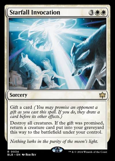 Starfall Invocation PBLB-34P Bloomburrow Promos Magic card