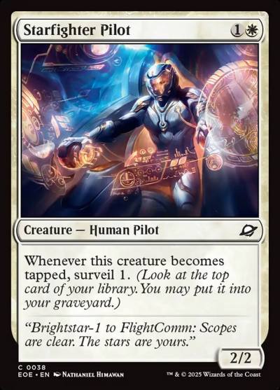 Starfighter Pilot 38 Edge of Eternities Magic card