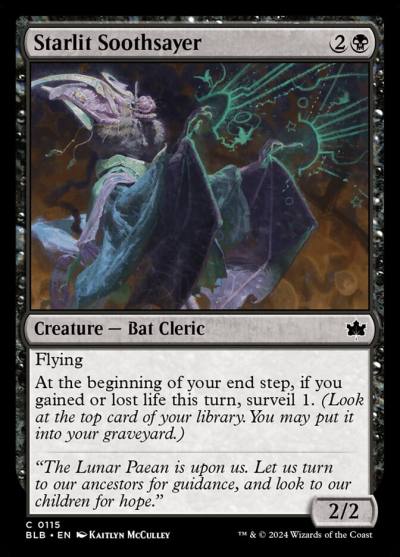 Starlit Soothsayer BLB-115 Bloomburrow Magic card
