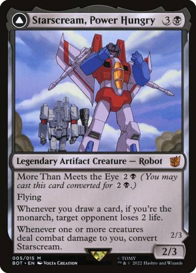 Starscream, Power Hungry // Starscream, Seeker Leader BOT-5 Transformers Magic card