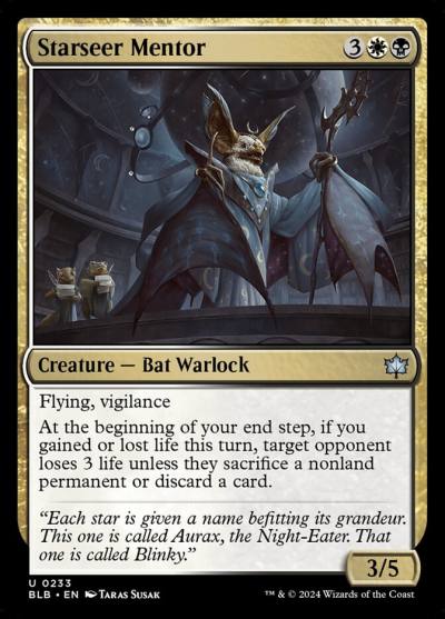 Starseer Mentor BLB-233 Bloomburrow Magic card