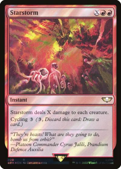 Starstorm 40K-208STAR Warhammer 40,000 Commander Magic card