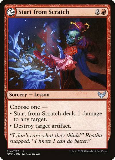 Start from Scratch STX-114 Strixhaven: School of Mages Magic card