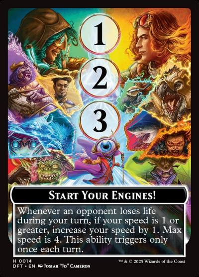 Start Your Engines! // Max Speed TDFT-14 Aetherdrift Tokens Magic card