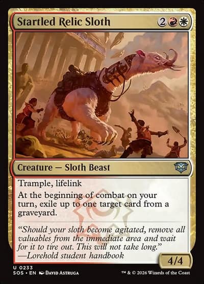 Startled Relic Sloth 233 Secrets of Strixhaven Magic card