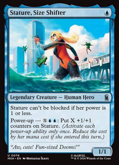 Stature, Size Shifter MSH-76 Marvel Super Heroes Magic card