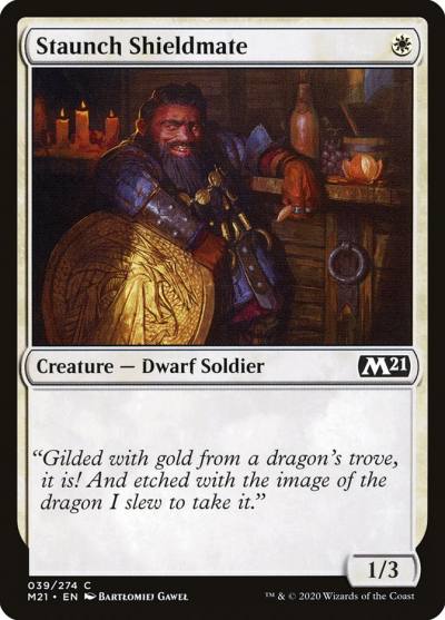 Staunch Shieldmate M21-39 Core Set 2021 Magic card