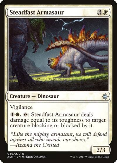 Steadfast Armasaur 39 Ixalan Magic card