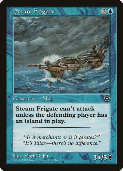 Steam Frigate 47 Portal Second Age Magic card