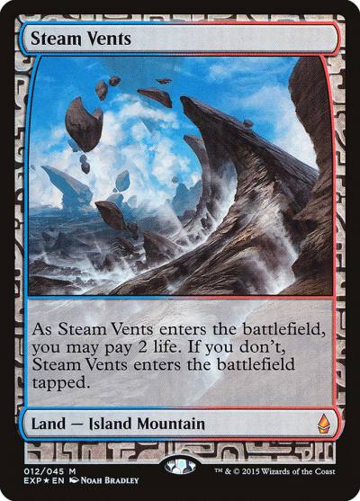 Steam Vents EXP-12 Zendikar Expeditions Magic card