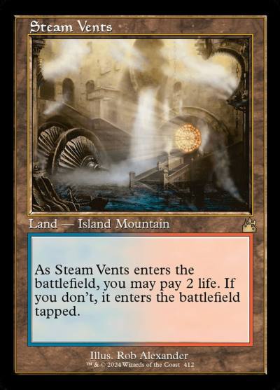 Steam Vents RVR-412 Ravnica Remastered Magic card