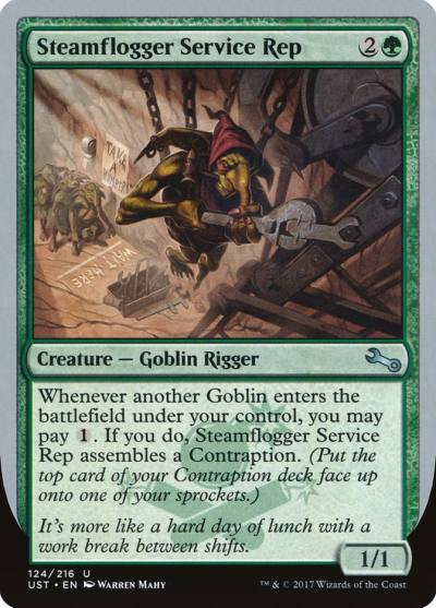 Steamflogger Service Rep 124 Unstable Magic card