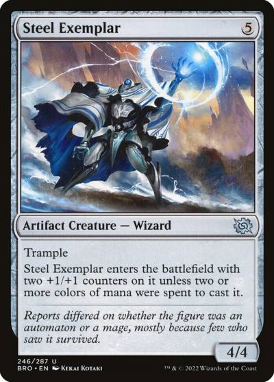 Steel Exemplar 246 The Brothers' War Magic card