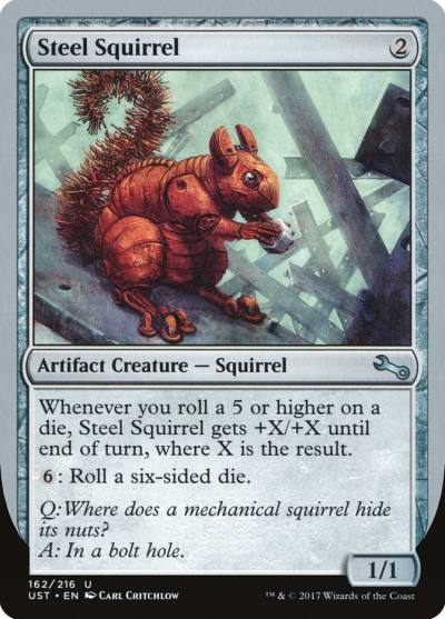 Steel Squirrel 162 Unstable Magic card