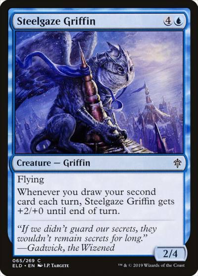 Steelgaze Griffin ELD-65 Throne of Eldraine Magic card