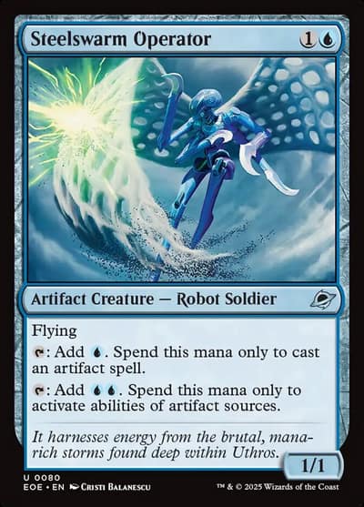 Steelswarm Operator 80 Edge of Eternities Magic card