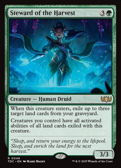 Steward of the Harvest TDC-48 Tarkir: Dragonstorm Commander Magic card