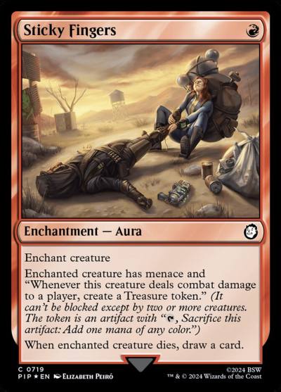Sticky Fingers PIP-719 Fallout Magic card