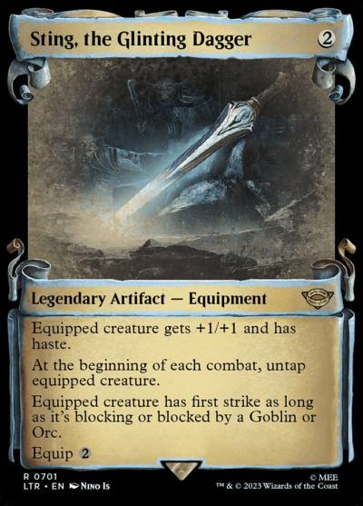 Sting, the Glinting Dagger LTR-701 The Lord of the Rings: Tales of Middle-earth Magic card