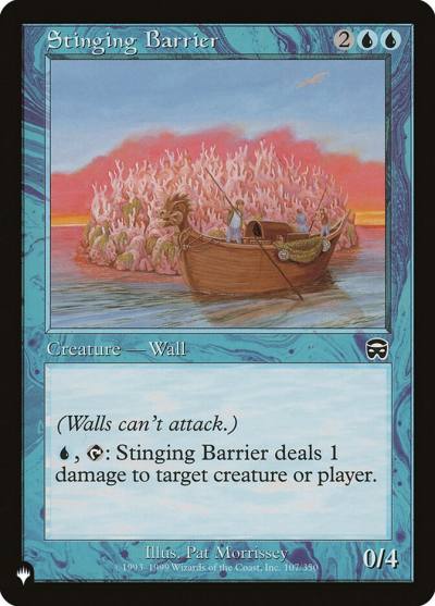 Stinging Barrier PLST-MMQ-107 The List Magic card