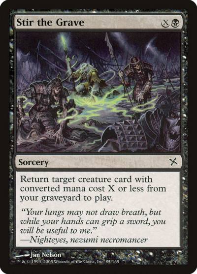 Stir the Grave BOK-85 Betrayers of Kamigawa Magic card