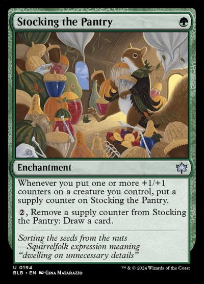 Stocking the Pantry BLB-194 Bloomburrow Magic card