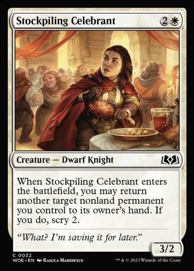 Stockpiling Celebrant 32 Wilds of Eldraine Magic card
