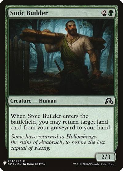 Stoic Builder PLST-SOI-231 The List Magic card