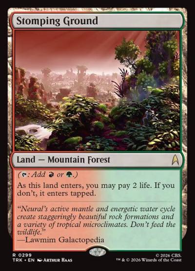 Stomping Ground TRK-299 Star Trek Magic card