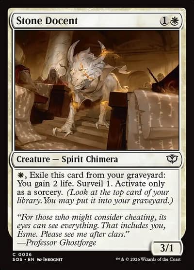 Stone Docent 36 Secrets of Strixhaven Magic card