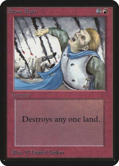 Stone Rain LEA-177 Limited Edition Alpha Magic card