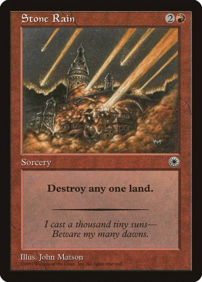 Stone Rain POR-151 Portal Magic card
